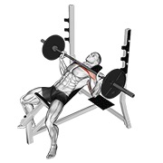 potisak na pozitivnoj klupi sa šipkom — fitness vježba