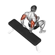 dipovi na klupi (savijena koljena) — fitness vježba