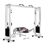 ležeće razvlačenje na sajli — fitness vježba