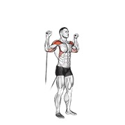 potisak za ramena na sajli — fitness vježba