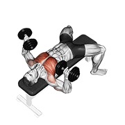 potisak s klupe s bučicama — fitness vježba