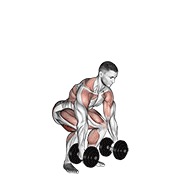 clean s bučicama — fitness vježba