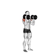 W potisak s bučicama — fitness vježba