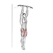 viseće podizanje ravnih nogu — fitness vježba