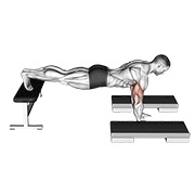 sklek na povišenju sa skokom u dubinu — fitness vježba