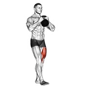 girja pistol čučanj — fitness vježba