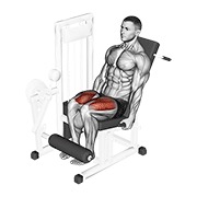 ekstenzija nogu na spravi — fitness vježba