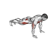 sklek s unutarnjim udarcem nogom — fitness vježba