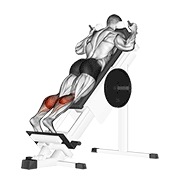 podizanje listova na saonicama pod kutom naprijed — fitness vježba