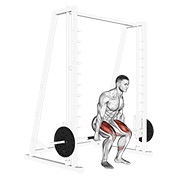hack čučanj na Smith spravi — fitness vježba