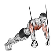 viseći sklek — fitness vježba