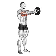Svend potisak s utegom — fitness vježba
