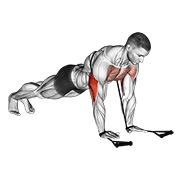 sklekovi uskim hvatom s trakom — fitness vježba