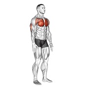izometrijski stisak prsa — fitness vježba
