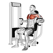 potisak za unutarnja prsa na spravi — fitness vježba