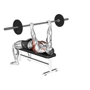 pullover sa savijenim rukama sa šipkom — fitness vježba