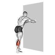 istezanje listova uz zid — fitness vježba