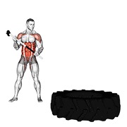 udaranje maljem — fitness vježba