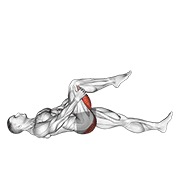 istezanje stražnje lože s podignutom nogom — fitness vježba