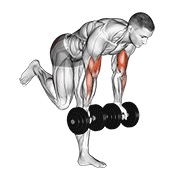 pregibi bicepsa s bučicama u stavu roda — fitness vježba