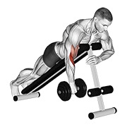jednoručni obrnuti spider pregibi s bučicom — fitness vježba