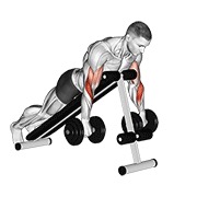 obrnuti spider pregibi s bučicama — fitness vježba