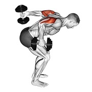 stojeći naizmjenični triceps kickback s bučicama — fitness vježba