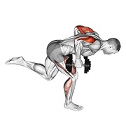 triceps kickback s bučicom u stavu rode — fitness vježba