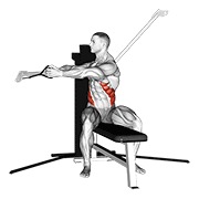 sjedeći twist na sajli — fitness vježba