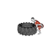 prevrtanje gume — fitness vježba