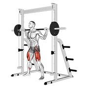 sumo čučanj na Smith spravi — fitness vježba