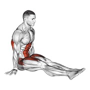 L-sjedenje na podu — fitness vježba
