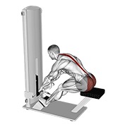 sjedeći good morning na spravi — fitness vježba
