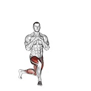 čučanj u reveransu — fitness vježba